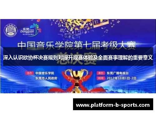 深入认识欧协杯决赛规则对提升观赛体验及全面赛事理解的重要意义 深入认识欧协杯决赛规则对提升观赛体验及全面赛事理解的重要意义